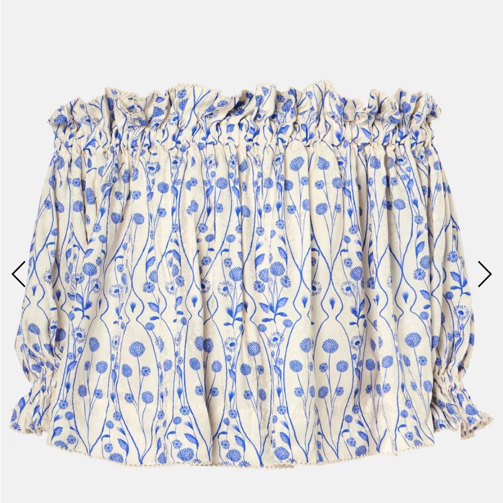 Agua by Agua Bendita Urucu Off-Shoulder Blouse XS - Picture 4 of 9